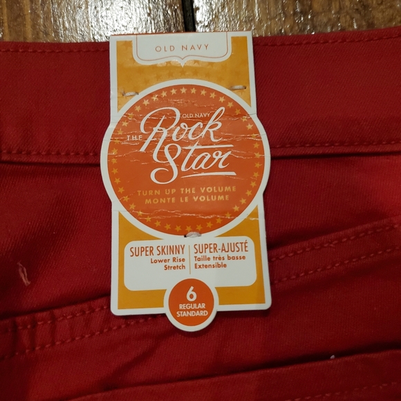Old Navy Red Jeans - Picture 4 of 4